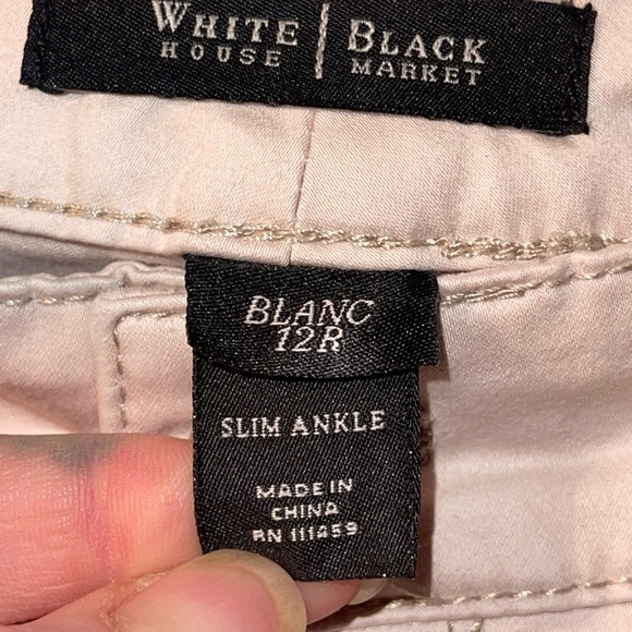 White House Black Market slim ankle casual pants - Picture 4 of 8